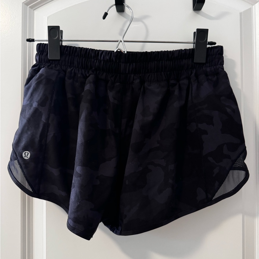 Lululemon gray camo colored shorts